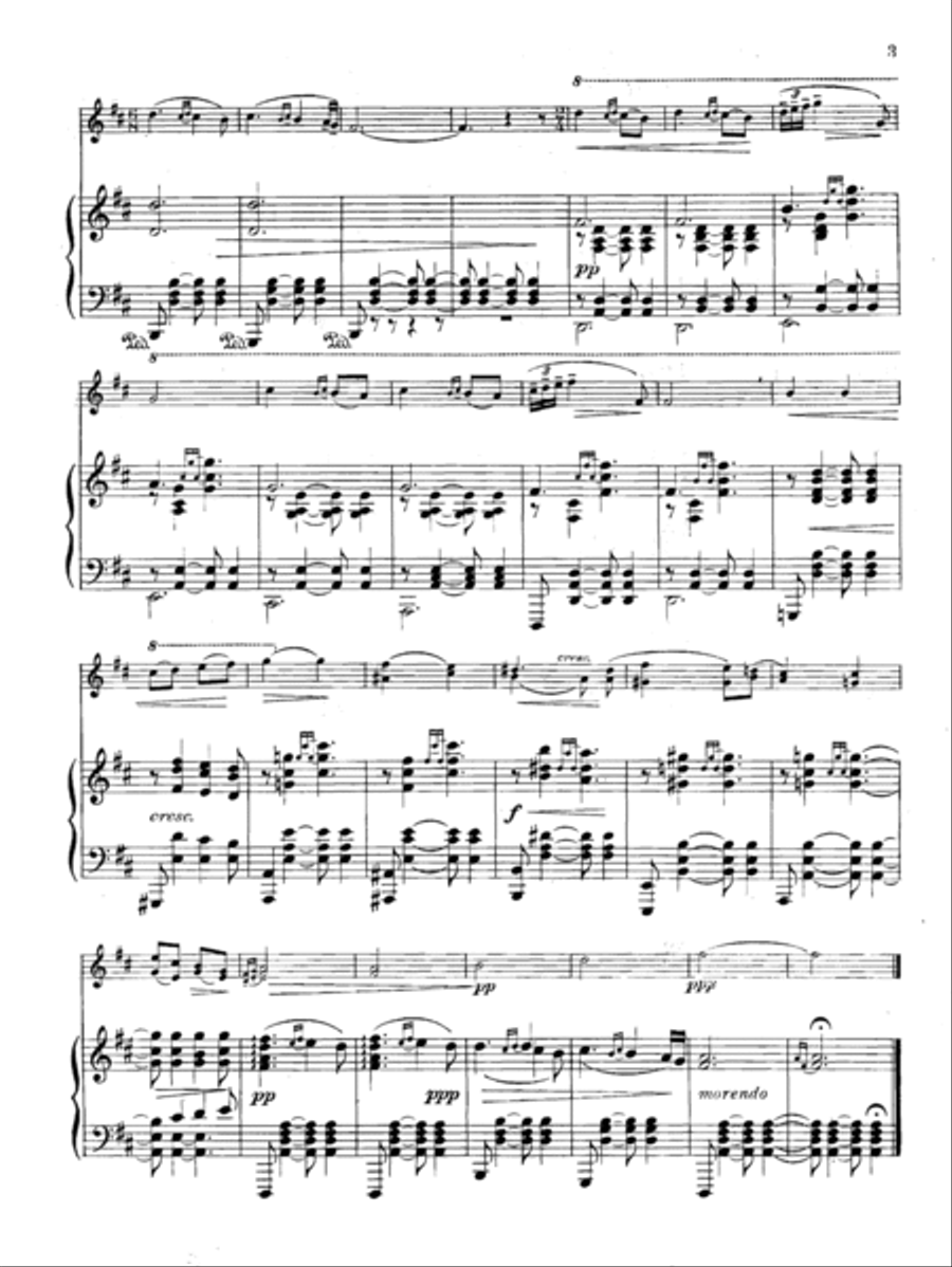 Songs my Mother Taught Me arr. Violin and Piano Chamber Music scores gallery preview page 2