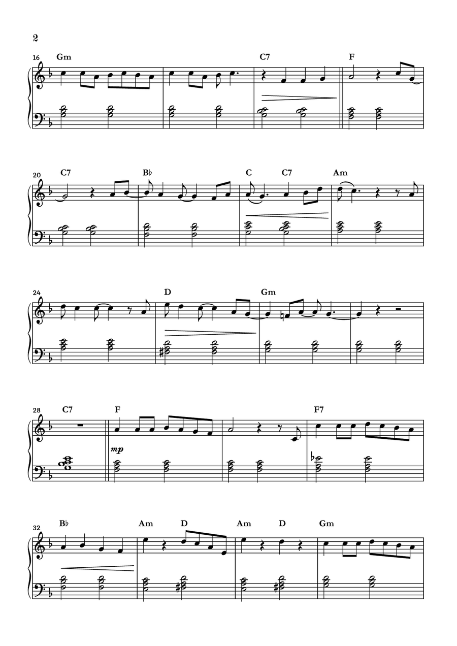 Raindrops Keep Fallin' On My Head Easy Piano scores gallery preview page 2