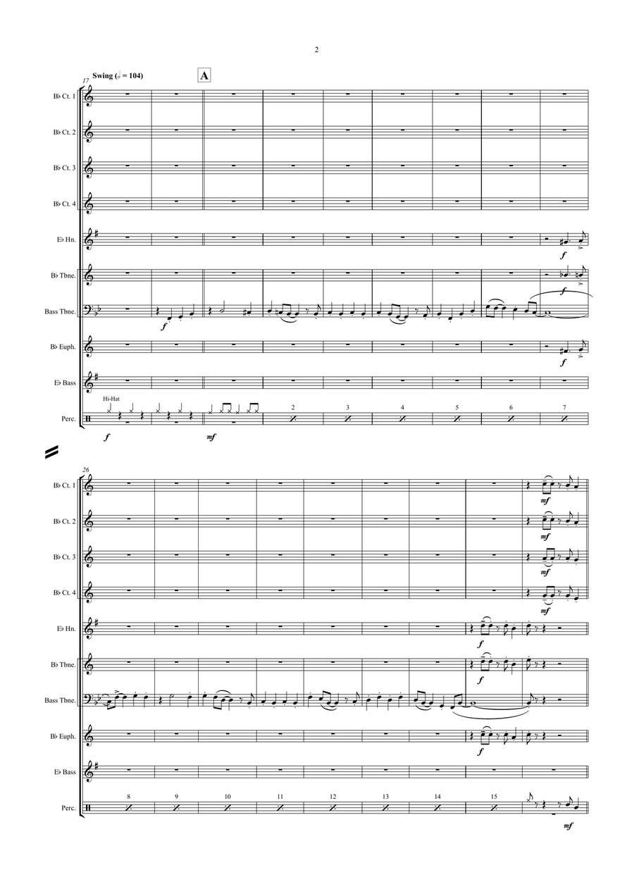 The Bare Necessities Brass Ensemble scores gallery preview page 2