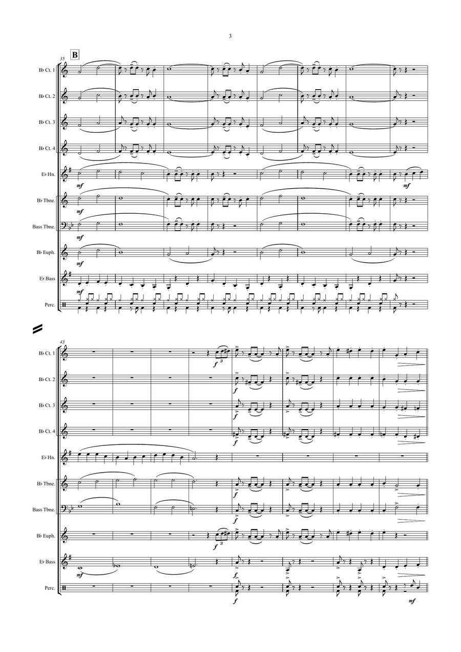 The Bare Necessities Brass Ensemble scores gallery preview page 3