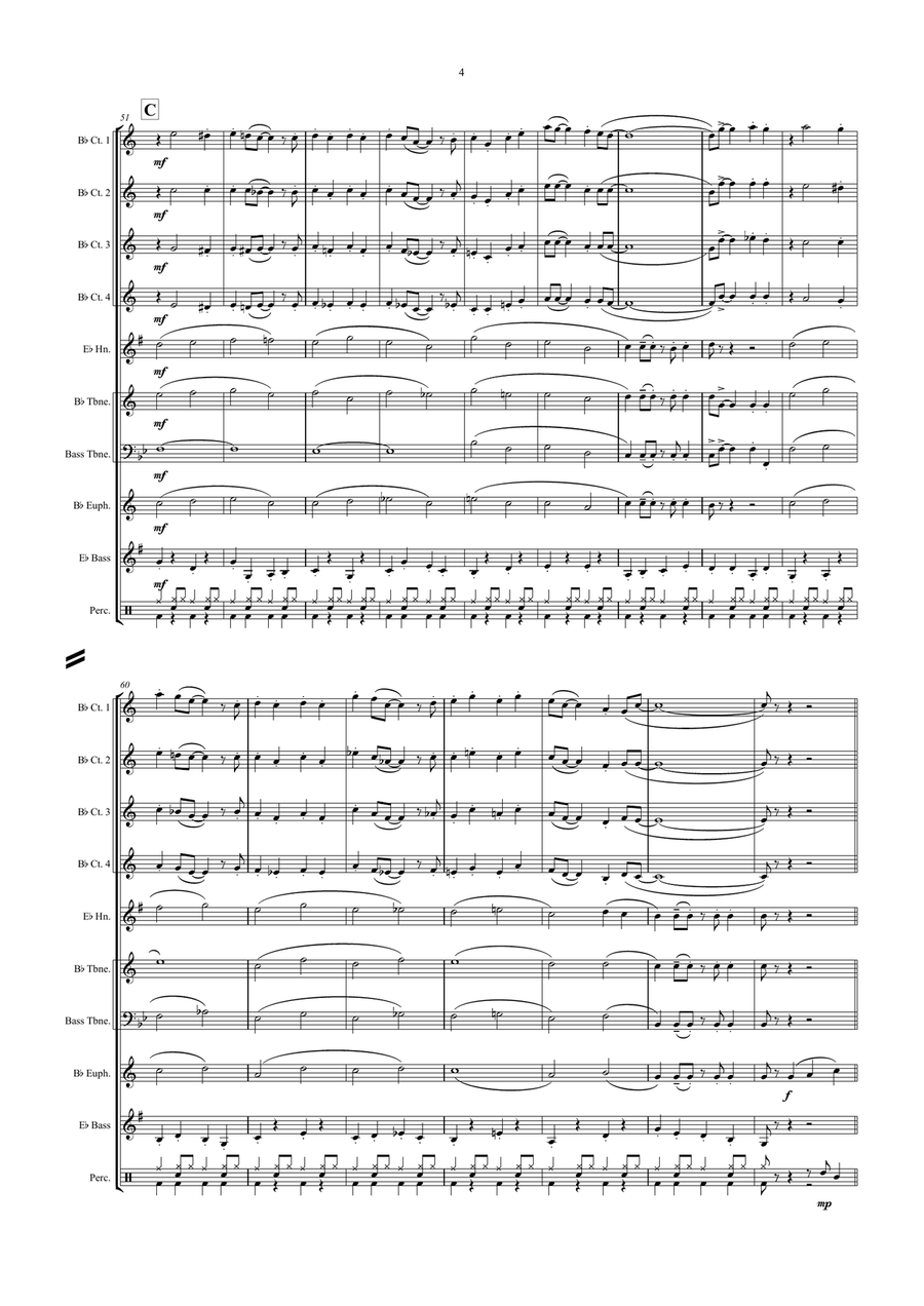 The Bare Necessities Brass Ensemble scores gallery preview page 4