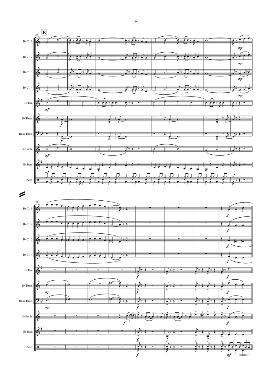The Bare Necessities Brass Ensemble scores gallery preview page 6
