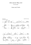 How Great Thou Art - Violin and Piano