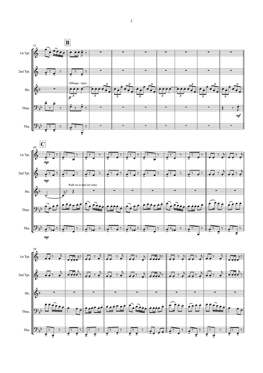 The British Grenadiers The British Grenadiers Brass Quintet scores gallery preview page 2