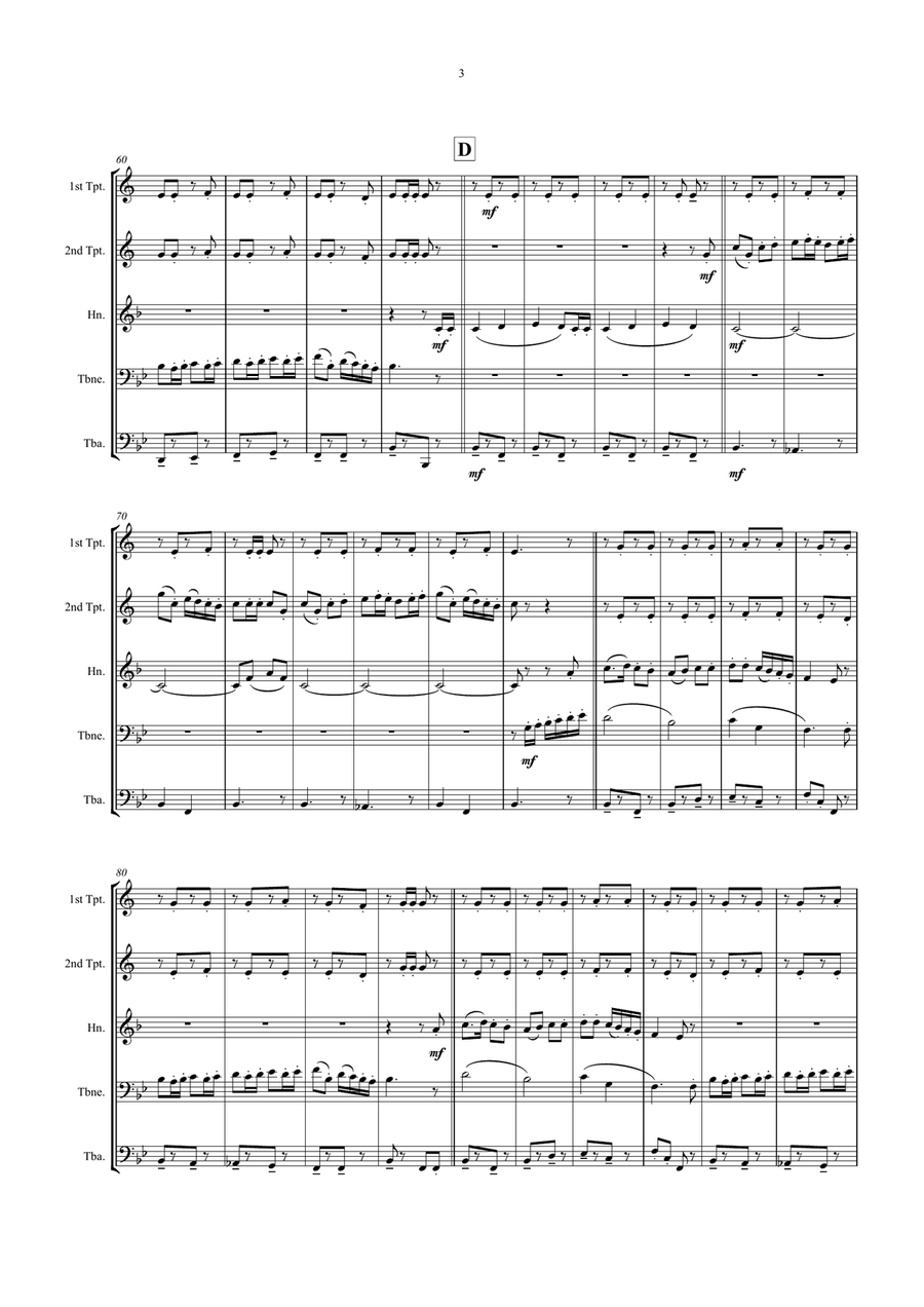 The British Grenadiers The British Grenadiers Brass Quintet scores gallery preview page 3
