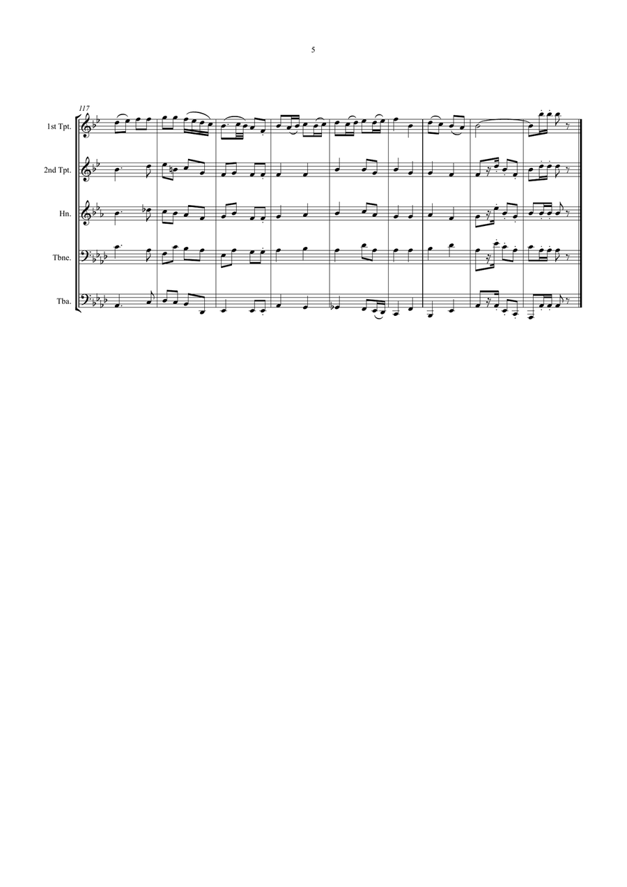 The British Grenadiers The British Grenadiers Brass Quintet scores gallery preview page 5