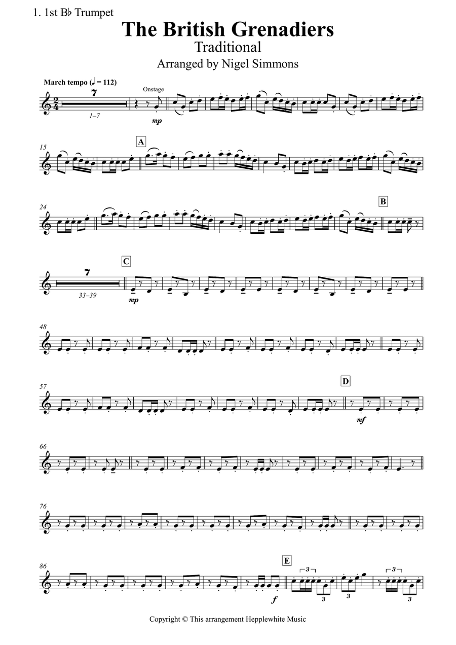 The British Grenadiers The British Grenadiers Brass Quintet scores gallery preview page 6