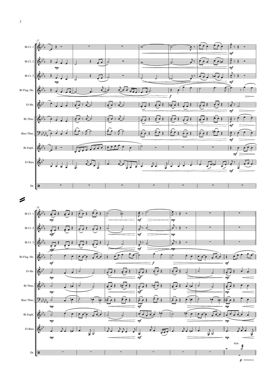 Bridge Over Troubled Water Brass Ensemble scores gallery preview page 2