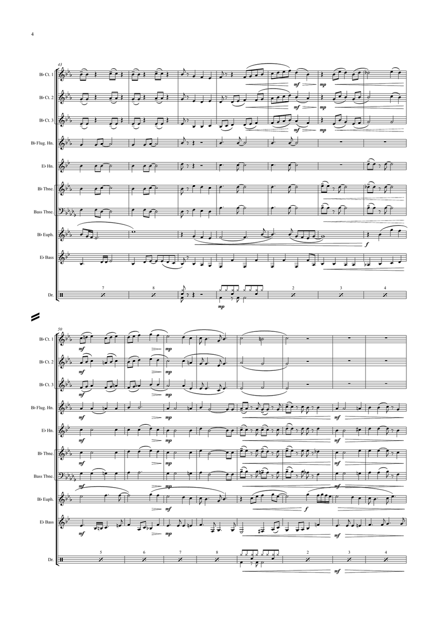 Bridge Over Troubled Water Brass Ensemble scores gallery preview page 4