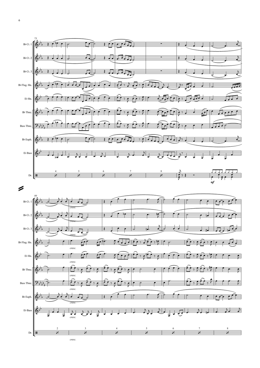 Bridge Over Troubled Water Brass Ensemble scores gallery preview page 6