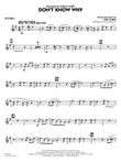Don't Know Why (arr. Paul Murtha) - Alto Sax 1