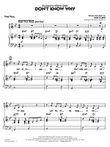 Don't Know Why (arr. Paul Murtha) - Piano/Vocal