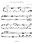 Piano Sonata No.1 In D Major