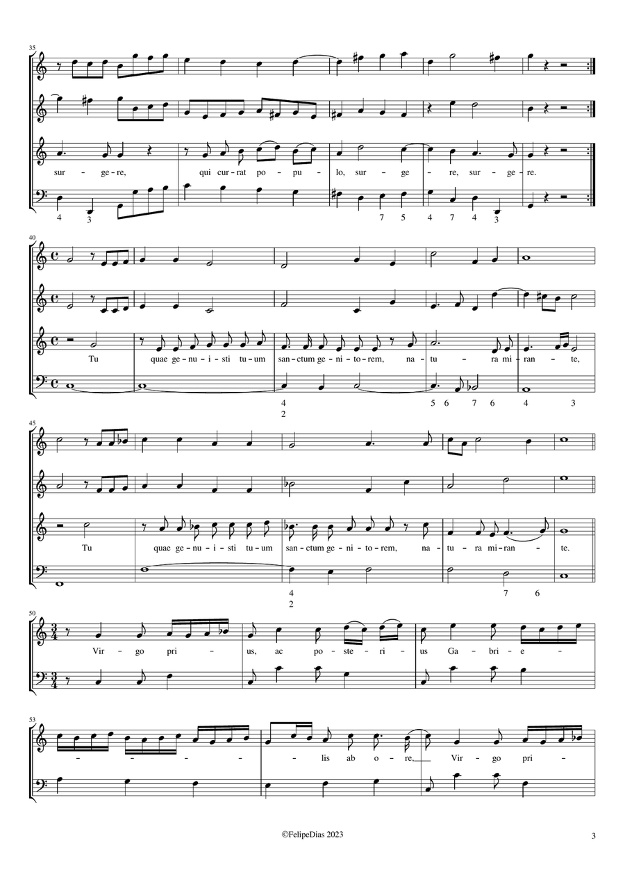 Alma Redemptoris mater Alma Redemptoris mater Small Ensemble scores gallery preview page 3