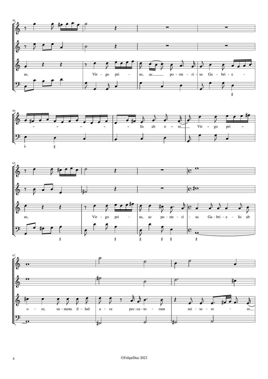 Alma Redemptoris mater Alma Redemptoris mater Small Ensemble scores gallery preview page 4