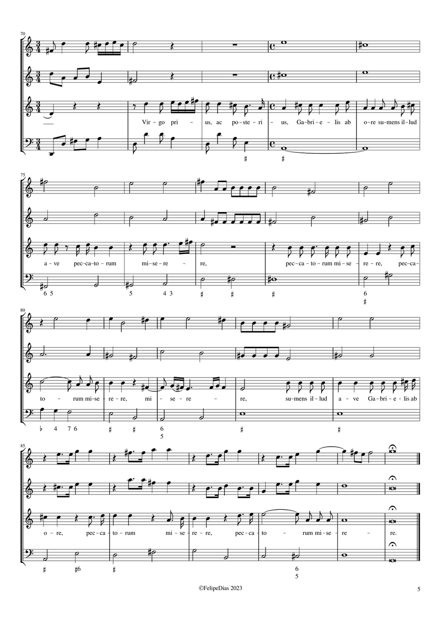 Alma Redemptoris mater Alma Redemptoris mater Small Ensemble scores gallery preview page 5