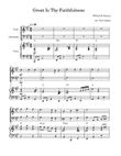 Great Is Thy Faithfulness (Violin and Cello Duet with Piano)