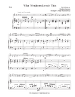 What Wondrous Love is This (for solo instrument and piano)