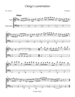 Clergy's Lamentation Flute and Cello Sheet Music