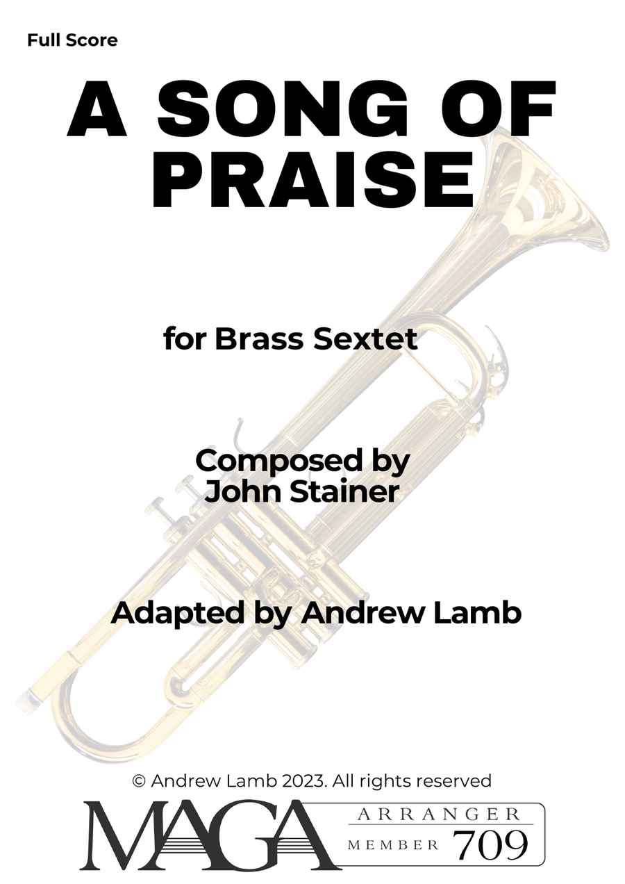 John Stainer | A Song of Praise | for Brass Sextet Brass Ensemble scores gallery preview page 2