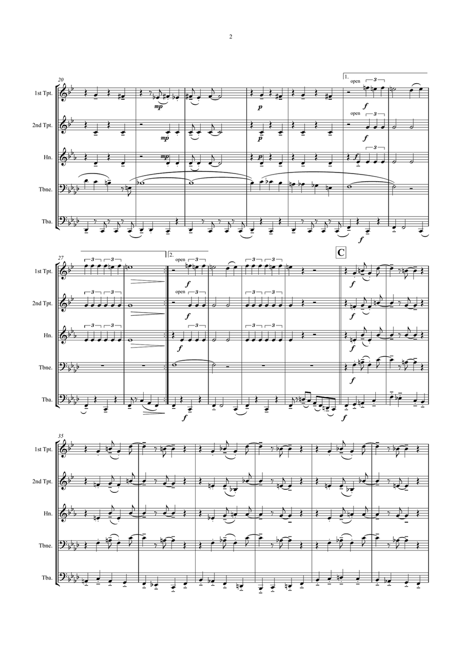 Caravan Caravan Brass Quintet scores gallery preview page 2