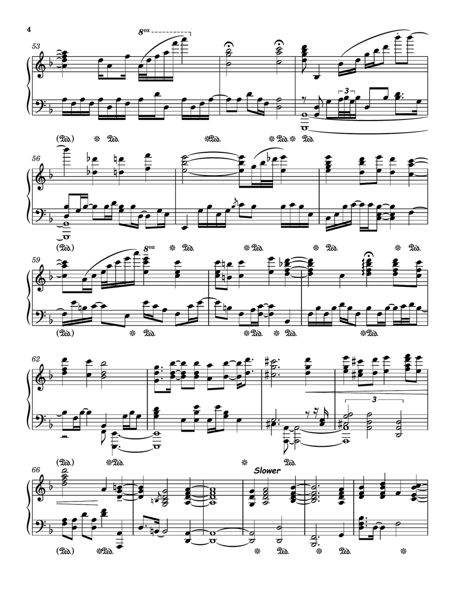 Yesterday, When I Was Young (hier Encore) Piano Solo scores gallery preview page 4