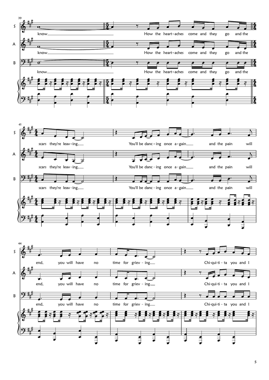 Chiquitita Chiquitita 3-Part scores gallery preview page 5