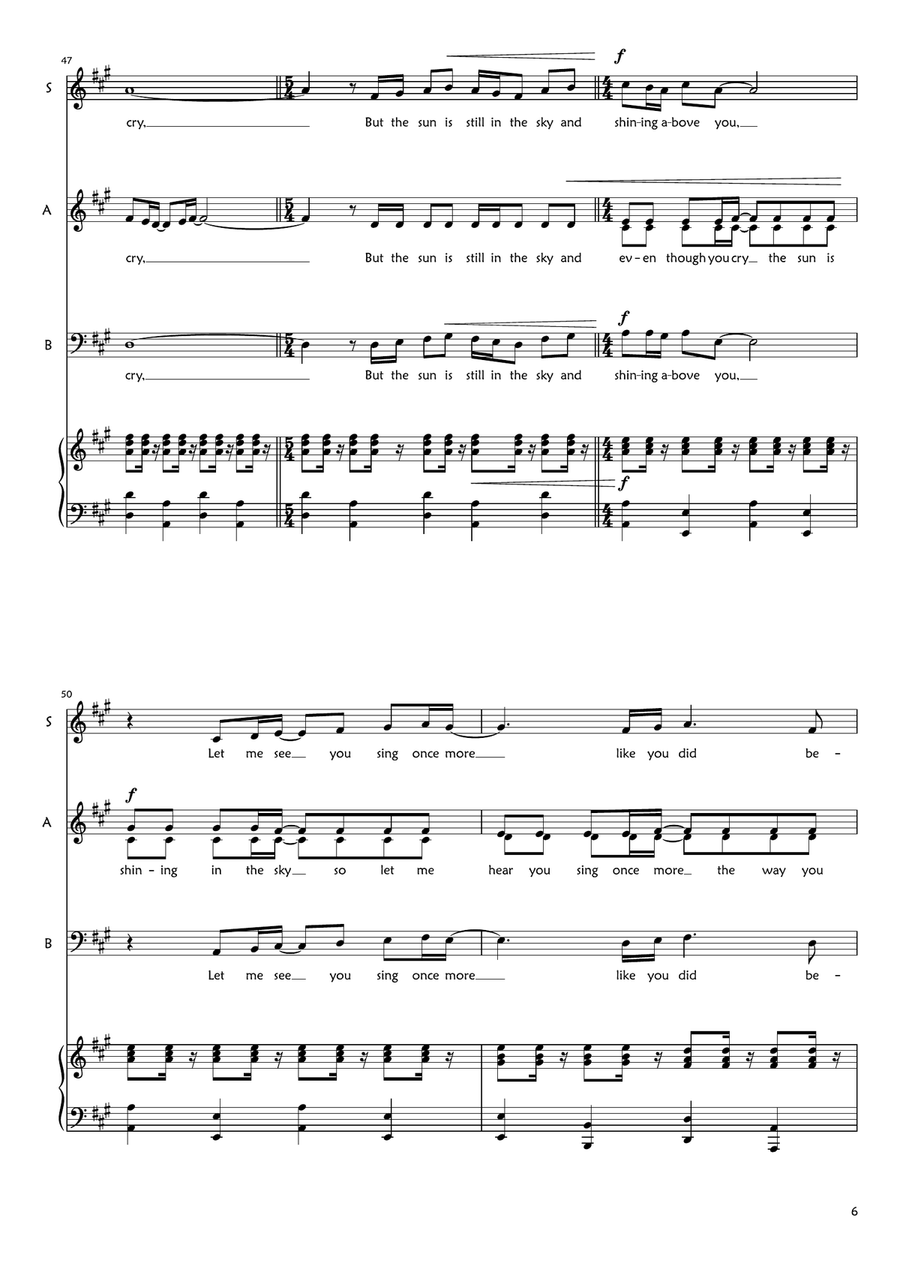 Chiquitita Chiquitita 3-Part scores gallery preview page 6