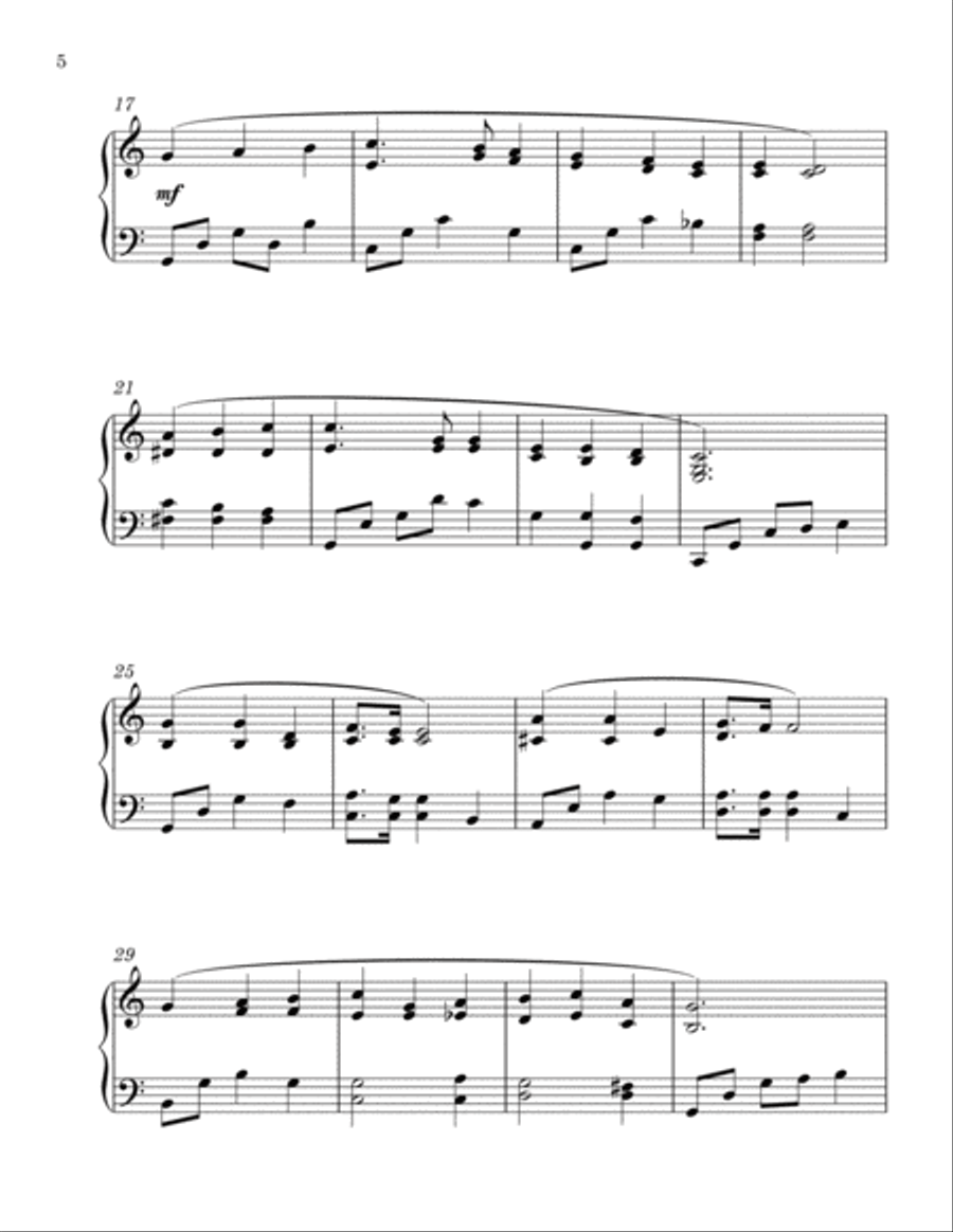 Hymns for Worship: 17 Intermediate Piano Solos for Church Preludes, Offertories, and Communion Piano Solo scores gallery preview page 6