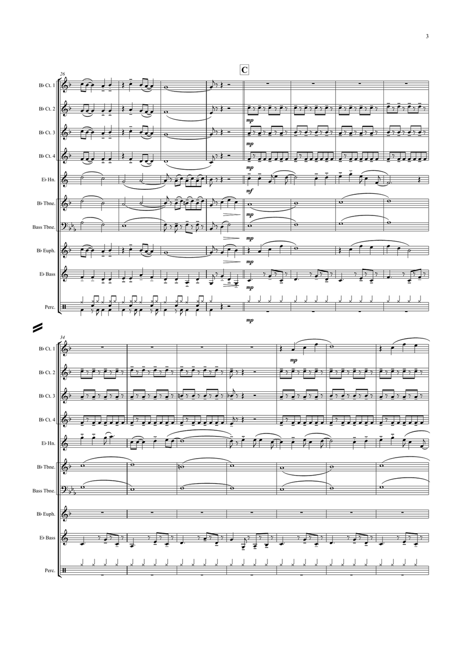 Daydream Believer Daydream Believer Brass Ensemble scores gallery preview page 3