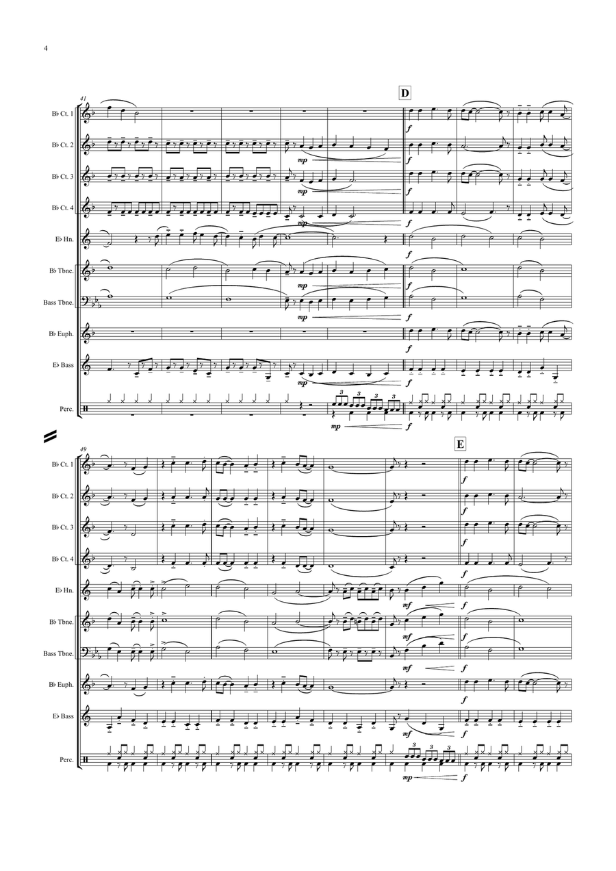 Daydream Believer Daydream Believer Brass Ensemble scores gallery preview page 4