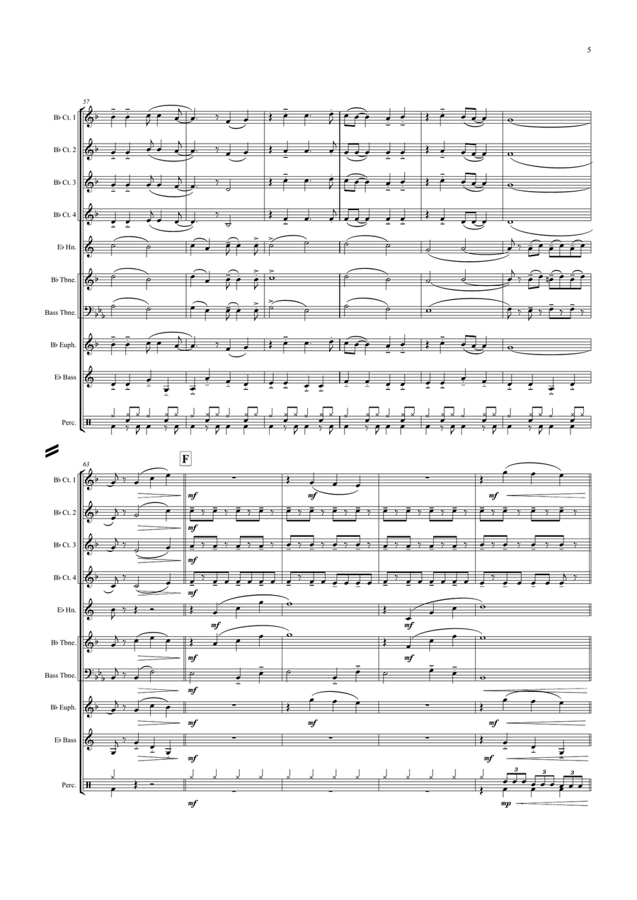Daydream Believer Daydream Believer Brass Ensemble scores gallery preview page 5