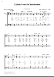 O Little Town Of Bethlehem - SATB Choir - W/Chords mini preview