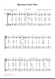 My Jesus I Love Thee - SATB Choir - W/Chords mini preview