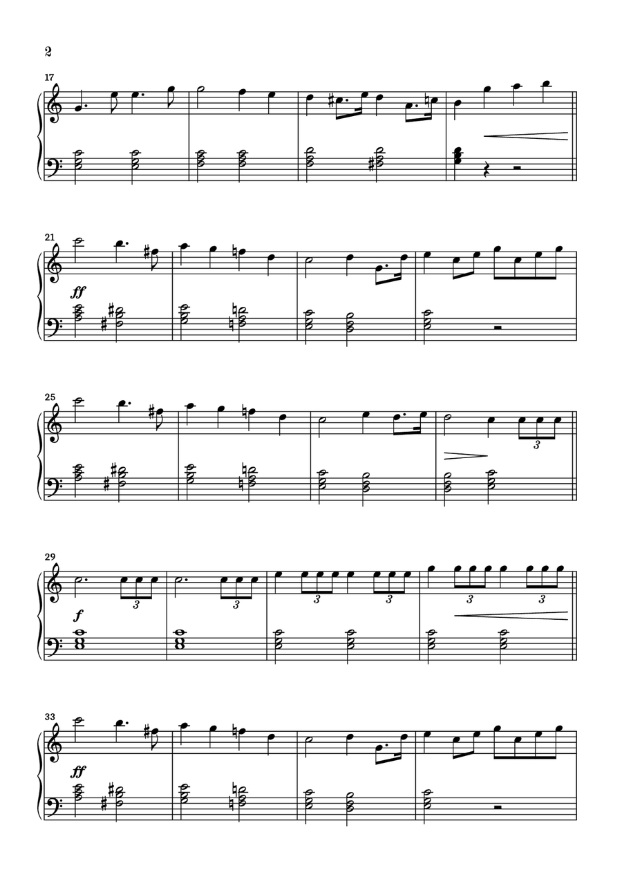 Wedding March Easy Piano scores gallery preview page 2
