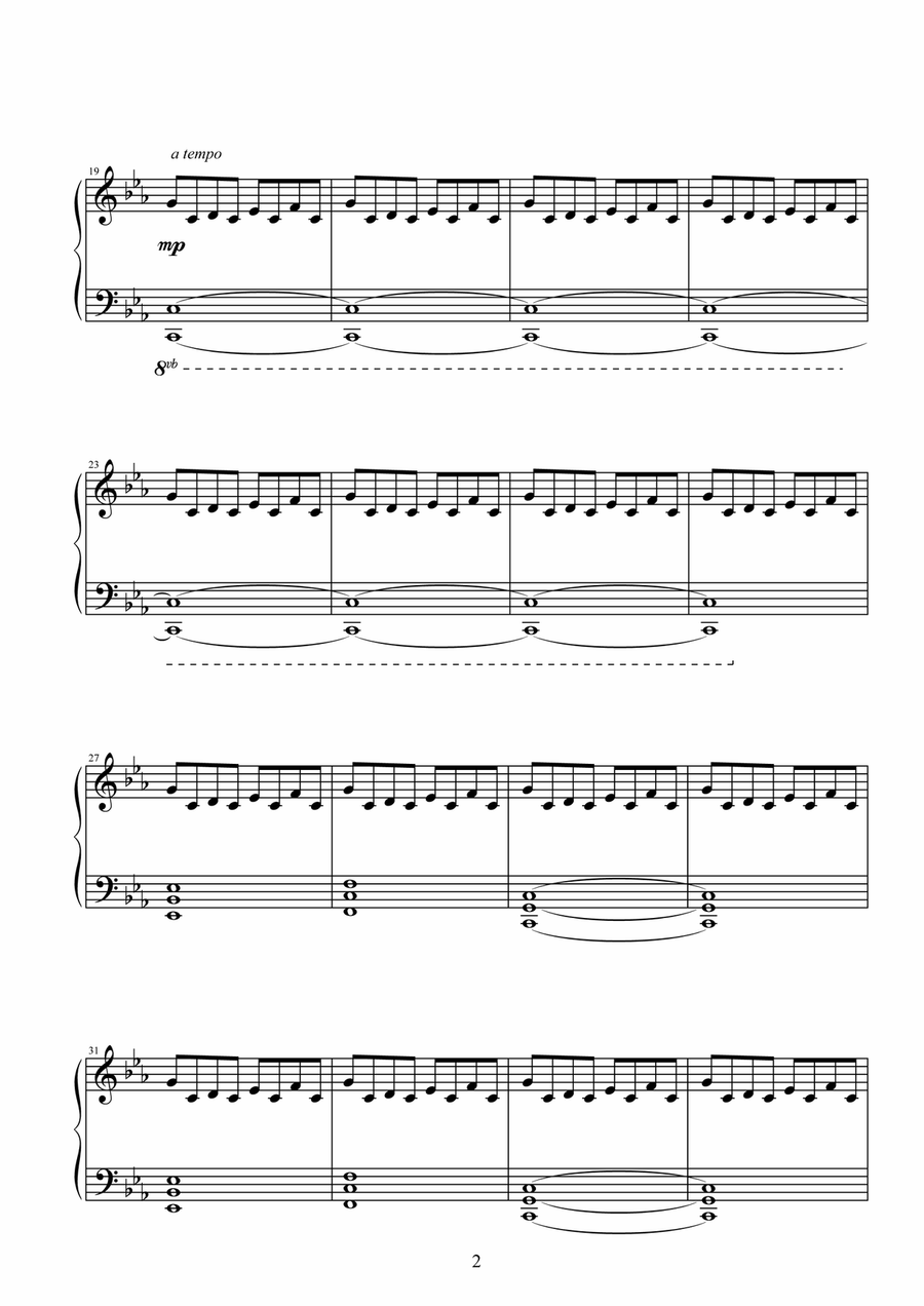 Obscura (foglio album) Piano Solo scores gallery preview page 3