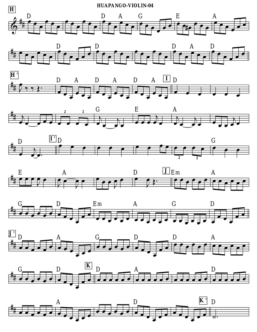 Huapango Huapango Violin Solo scores gallery preview page 4