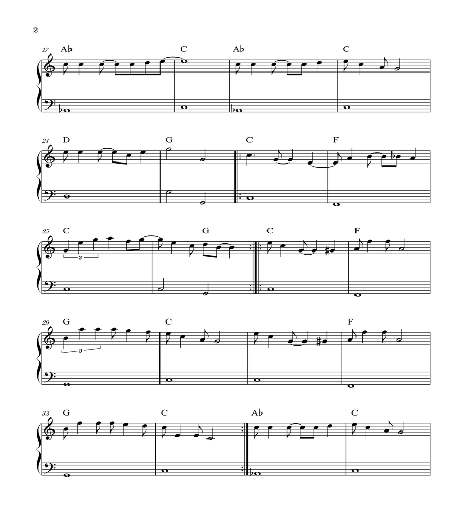 Super Mario Bros Theme Easy Piano scores gallery preview page 2