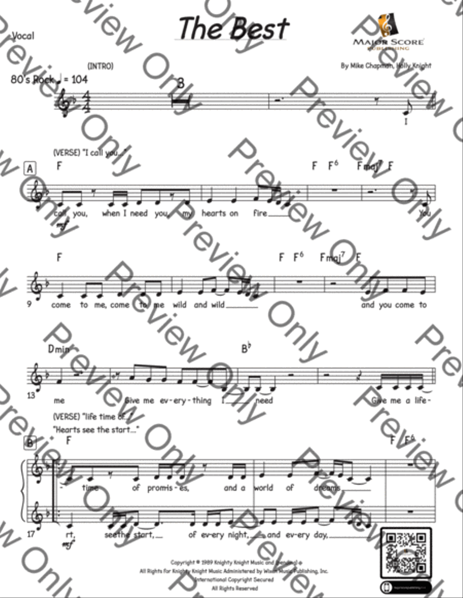 The Best (simply The Best) Jazz Ensemble scores gallery preview page 2