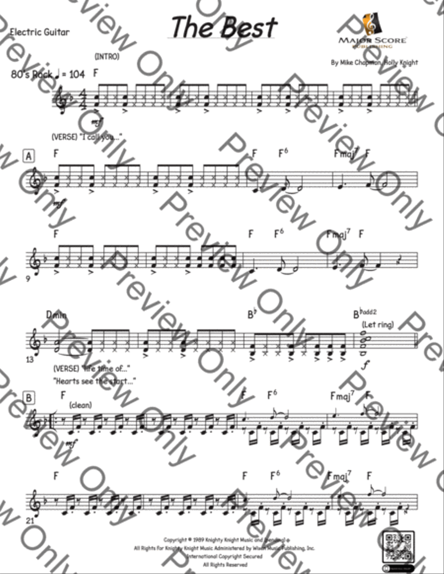 The Best (simply The Best) Jazz Ensemble scores gallery preview page 4