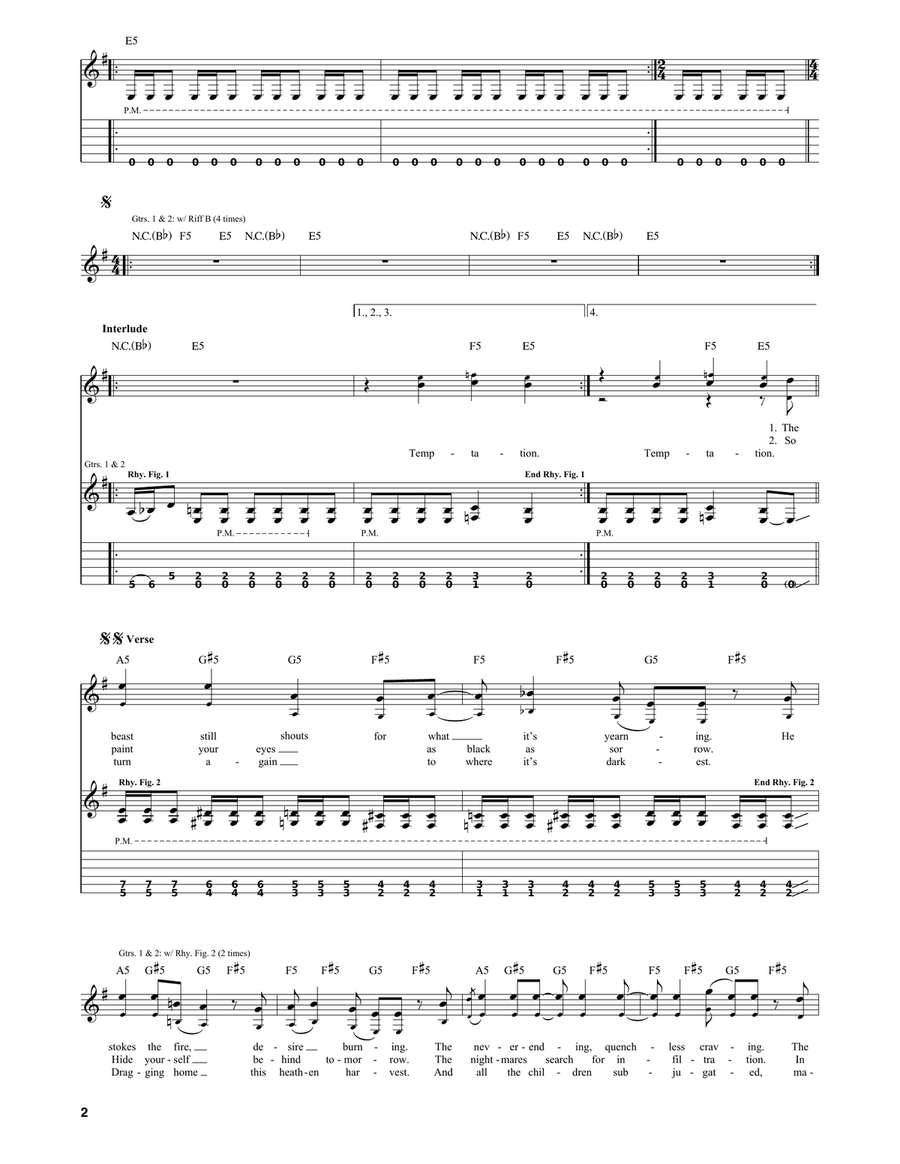 If Darkness Had A Son If Darkness Had A Son Electric Guitar scores gallery preview page 2