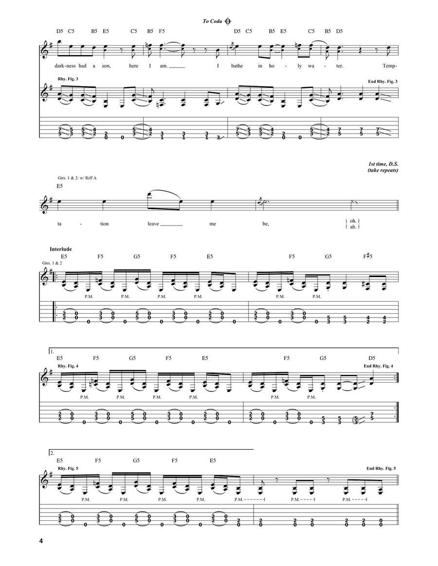 If Darkness Had A Son If Darkness Had A Son Electric Guitar scores gallery preview page 4