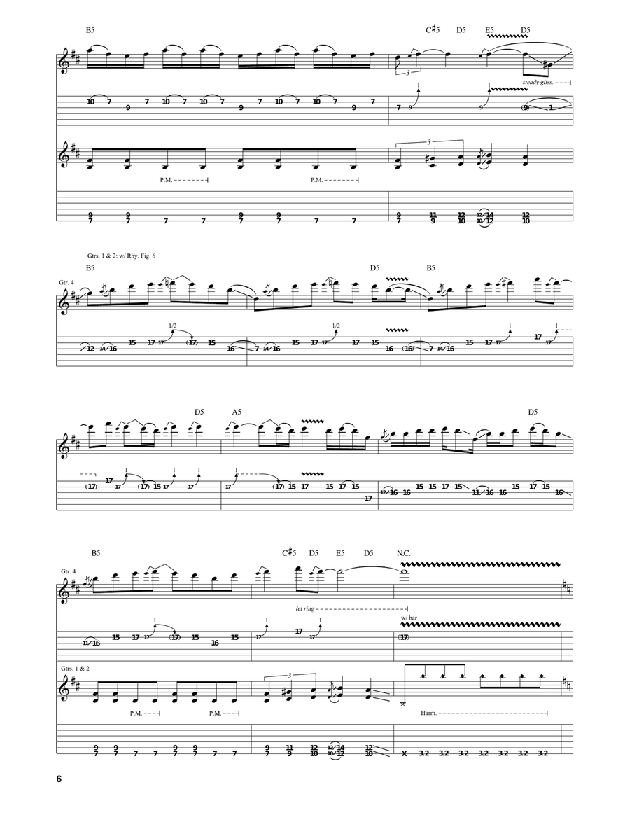 Room Of Mirrors Room Of Mirrors Electric Guitar scores gallery preview page 6