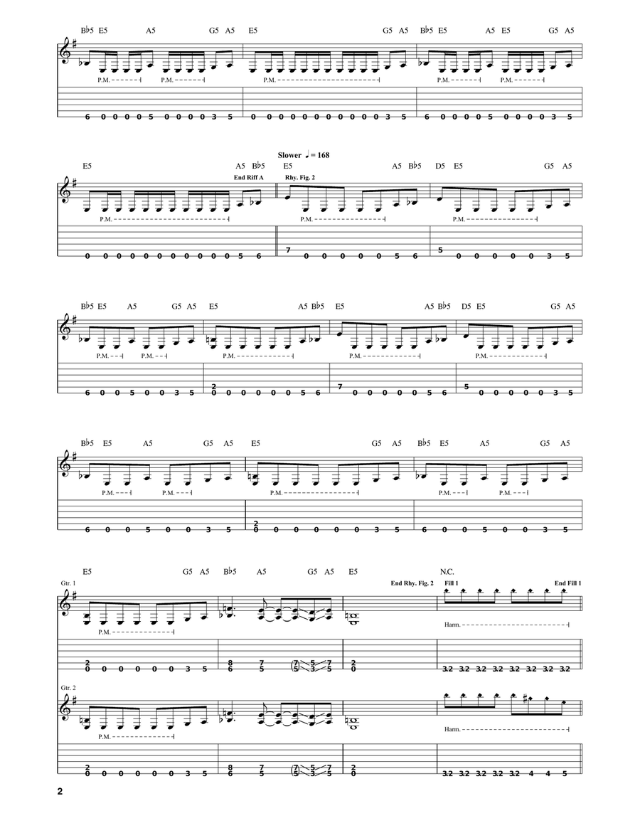 72 Seasons 72 Seasons Electric Guitar scores gallery preview page 2