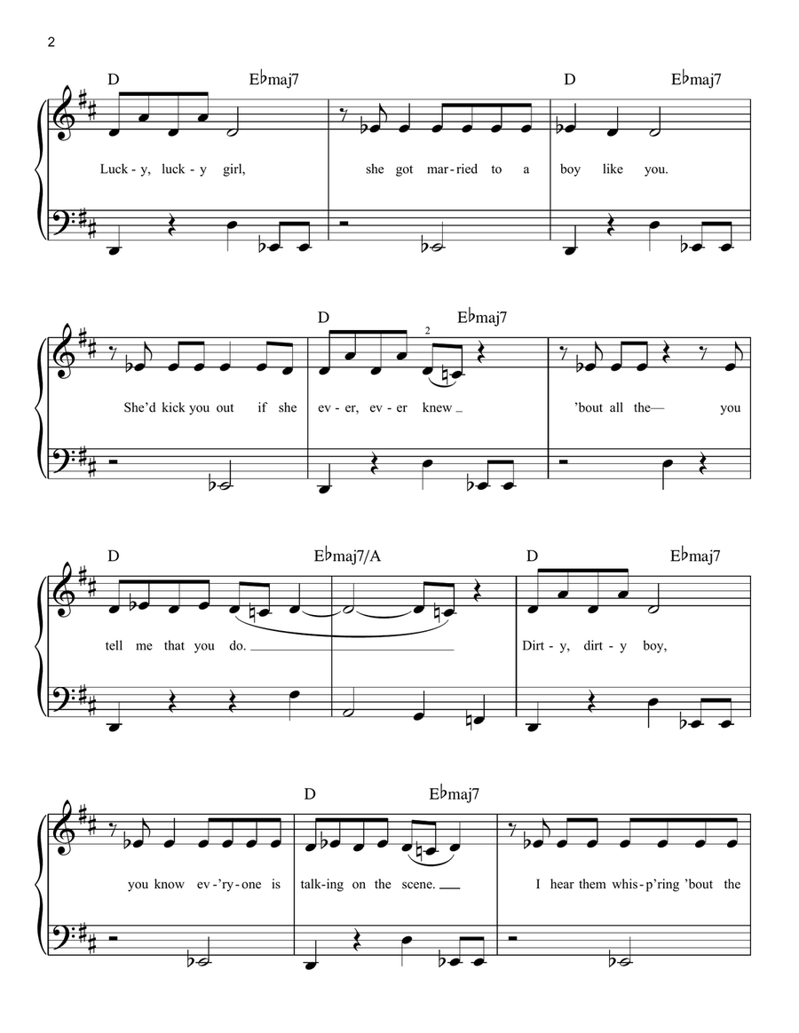 Unholy (feat. Kim Petras) Easy Piano scores gallery preview page 2