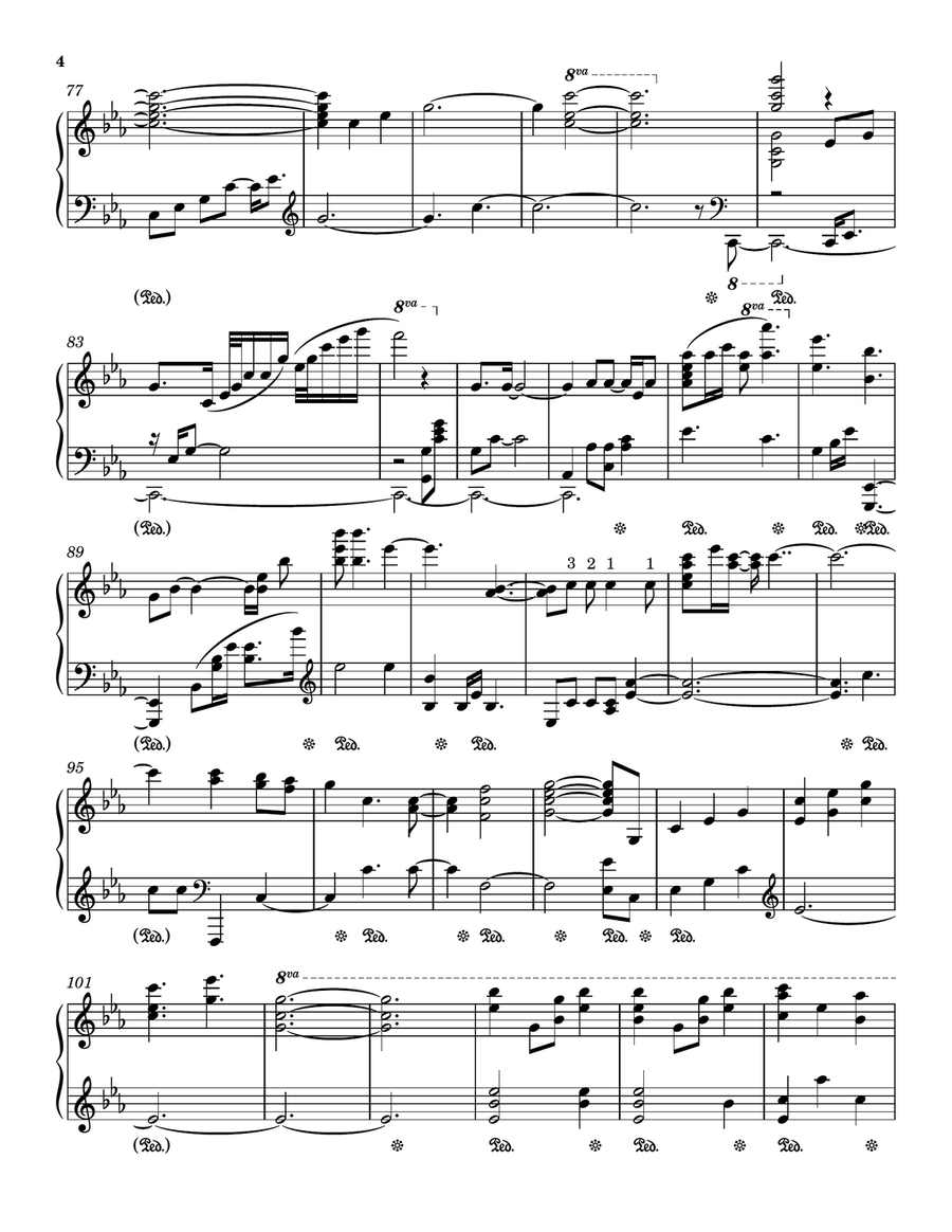 A Time For Us (love Theme) Piano Solo scores gallery preview page 4