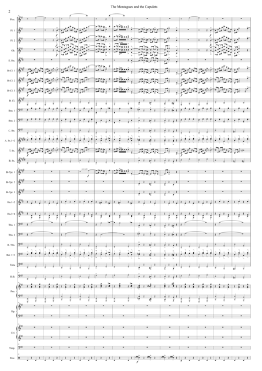 The Montagues and the Capulets from Romeo and Juliet Concert Band scores gallery preview page 3