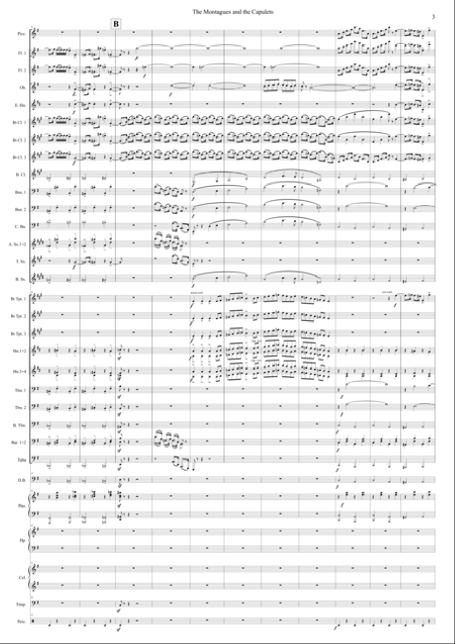 The Montagues and the Capulets from Romeo and Juliet Concert Band scores gallery preview page 4