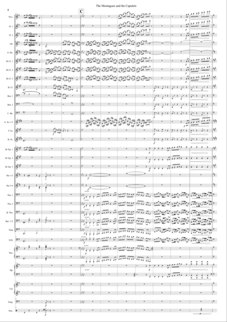 The Montagues and the Capulets from Romeo and Juliet Concert Band scores gallery preview page 5