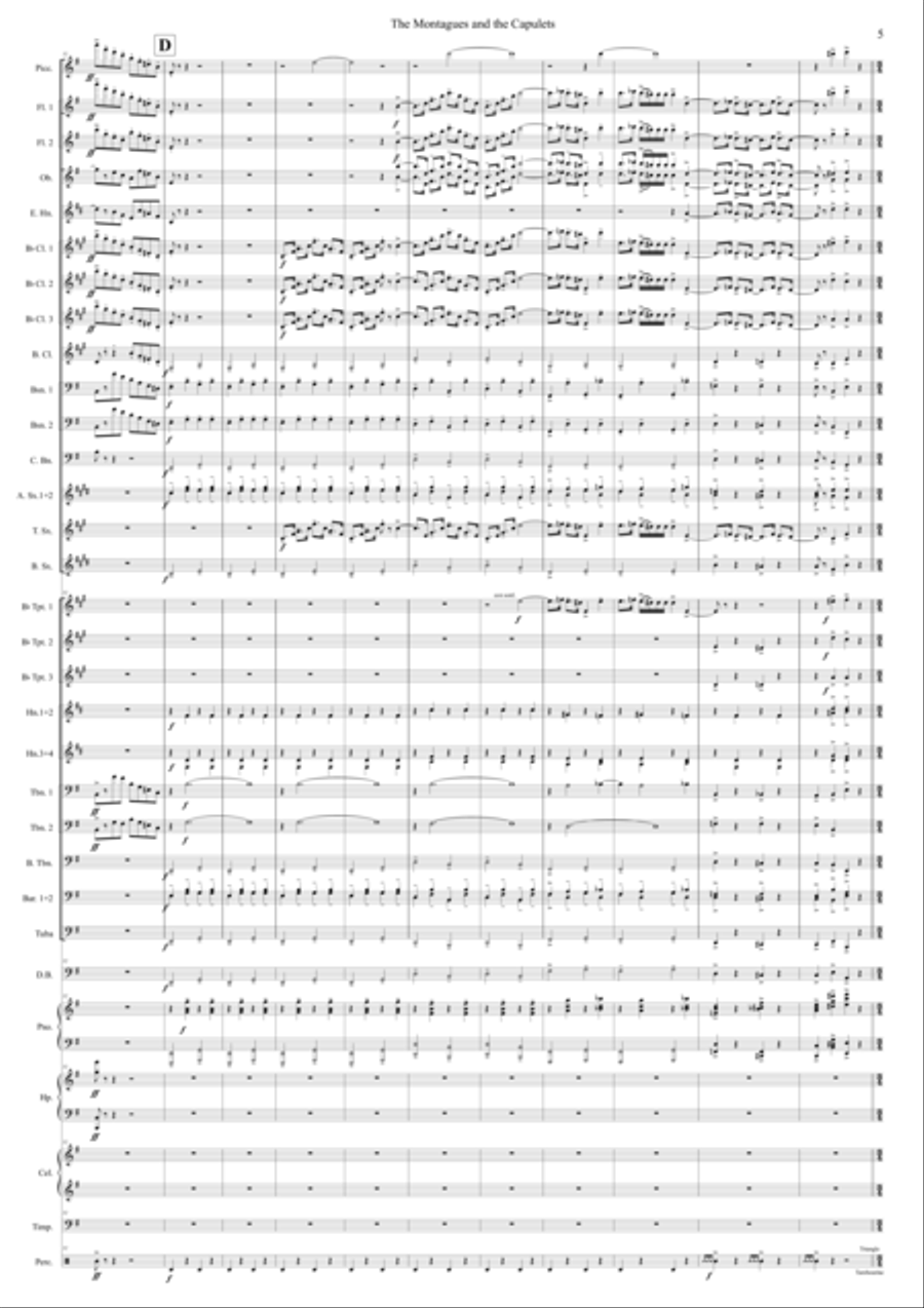 The Montagues and the Capulets from Romeo and Juliet Concert Band scores gallery preview page 6